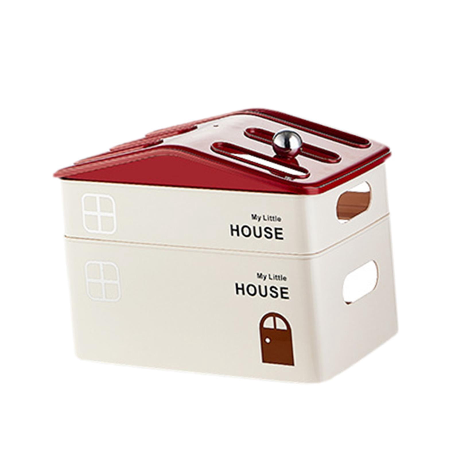 Fiocias Durable Router Storage Box Cord Organizer Cable Management Rack Modern Dustproof Double Layer