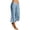 WRQX1-Light Blue, variant on Eiyaclvo Linen Capris for Women Summer Pants Drawstring Elastic Waist Baggy Wide Leg Capri Pant Ladies Solid Lightweight Beach Vacation Cropped Trouser with Pockets L