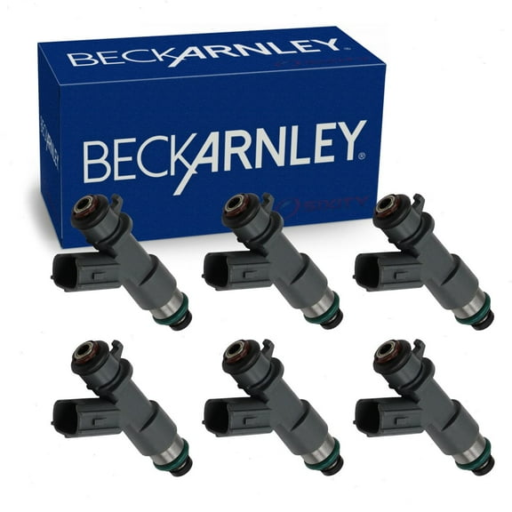 6 pc Beck/Arnley Fuel Injectors compatible with Honda Accord Crosstour 3.5L V6 2010-2011