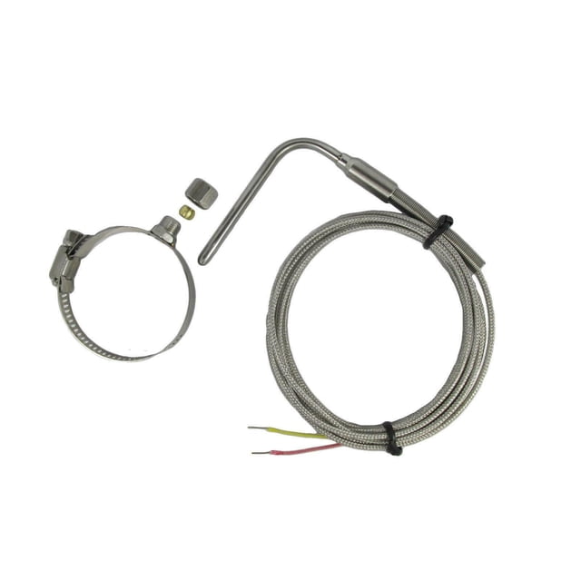 Exposed Tip Exhaust Gas Temperature EGT Sensors K Type with 40-63mm Clamp & Adjustable Insert Length