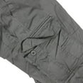 thumbnail image 3 of Men's Cotton Multi Utility Pockets Relaxed Fit Casual Outdoor Army Cargo Shorts (Light Grey, 40), 3 of 3