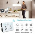 thumbnail image 5 of EU UK US Universal Plug Tuya ZigBee Black Smart Socket Switch with USB and Type-C Port Outlet Smart Life, 5 of 8