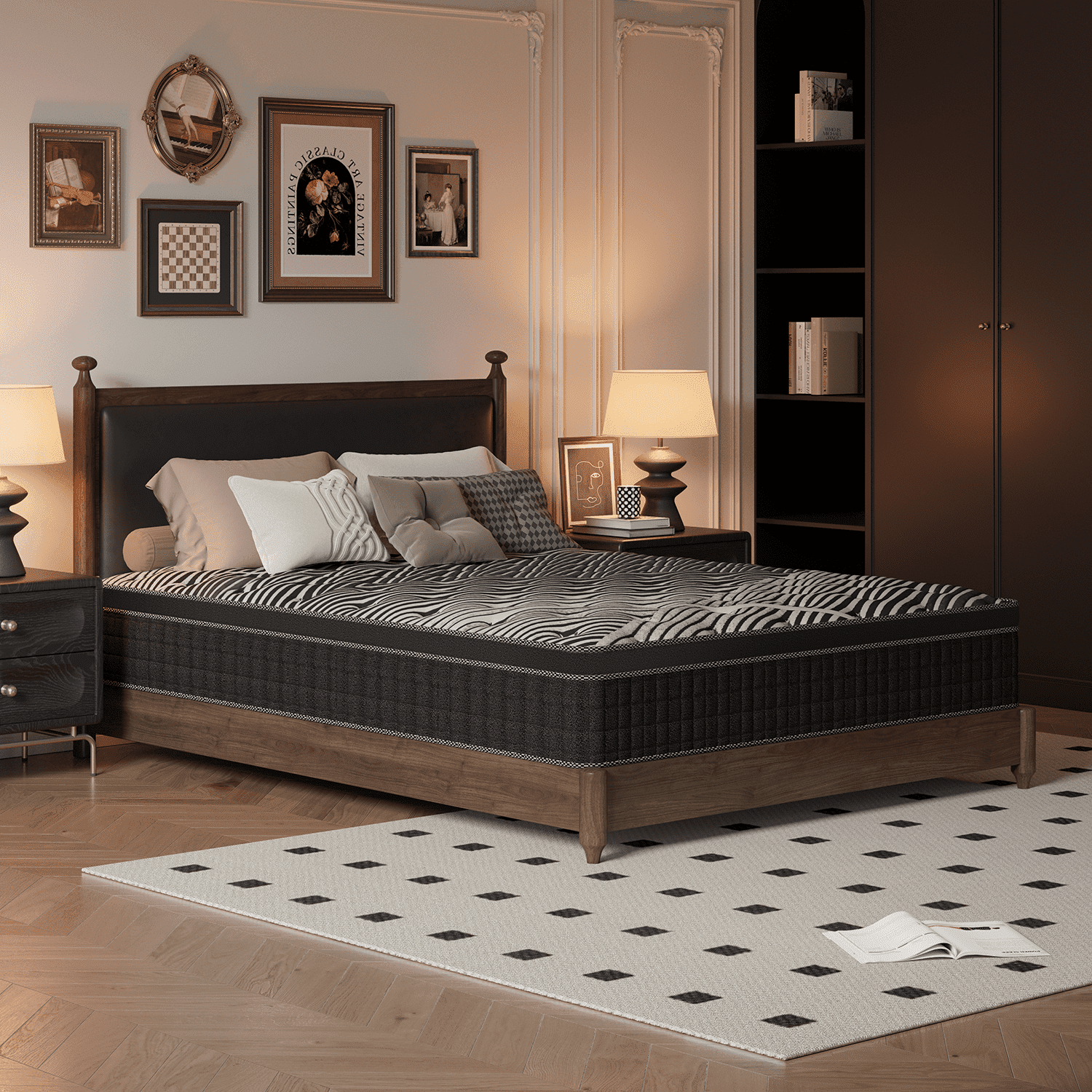 Doubleslee 12 inch Queen Mattress, Memory Foam Hybrid Mattress in a Box, Pressure Relief
