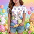 thumbnail image 2 of Staki Easter Shirt Baby-Girls and Toddler All Holidays,Birthdays Short Sleeve Graphic T-Shirts 1-9Y 10-13Y(Light Purple,1-2 Years), 2 of 6