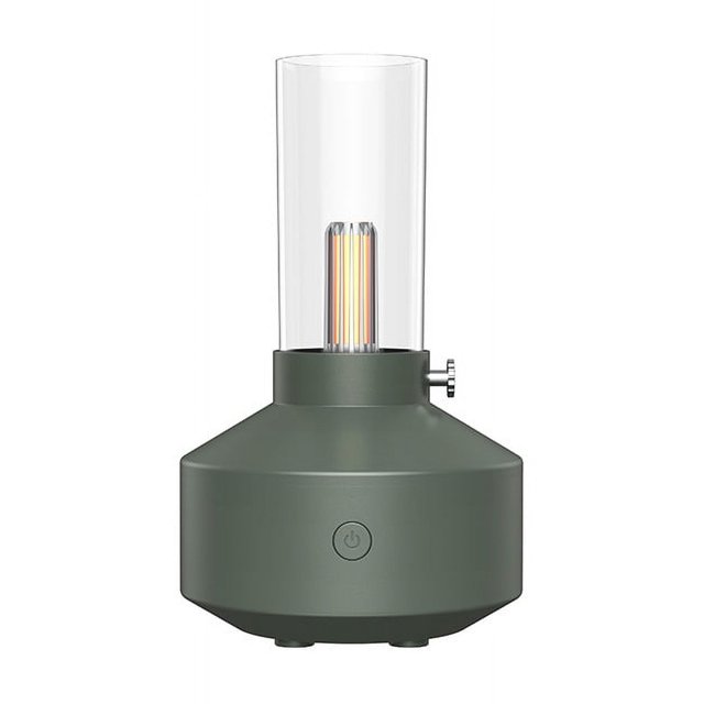 Máquina de aromaterapia con luz de vela de simulación creativa, humidificador de aromaterapia pequeño con luz de ambiente de escritorio para el hogar con USB
