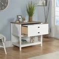 thumbnail image 2 of Urbanpro Farmhouse Engineered Wood Lateral Filing Cabinet in Soft White, 2 of 13