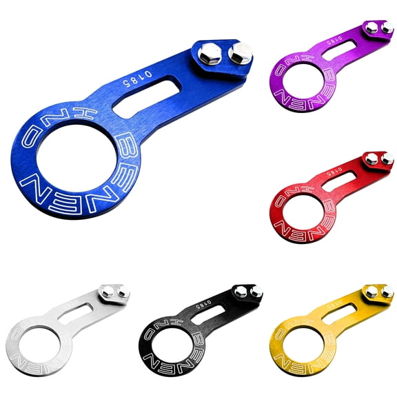 Walbest 1 Car Tow Hook, Universal Aluminum Alloy Car Auto Trailer Tow Hook Kit Modification for Universal Car (Silver)