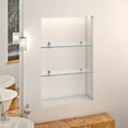 thumbnail image 3 of Danya B Glass Floating Shelves - Set of 2, 3 of 6