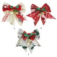 thumbnail image 5 of Crowdstage Christmas Decorative Bow with Bell Pendant, for Christmas Living Room, Entrance Hall Decoration, 1Pack, 5 of 5