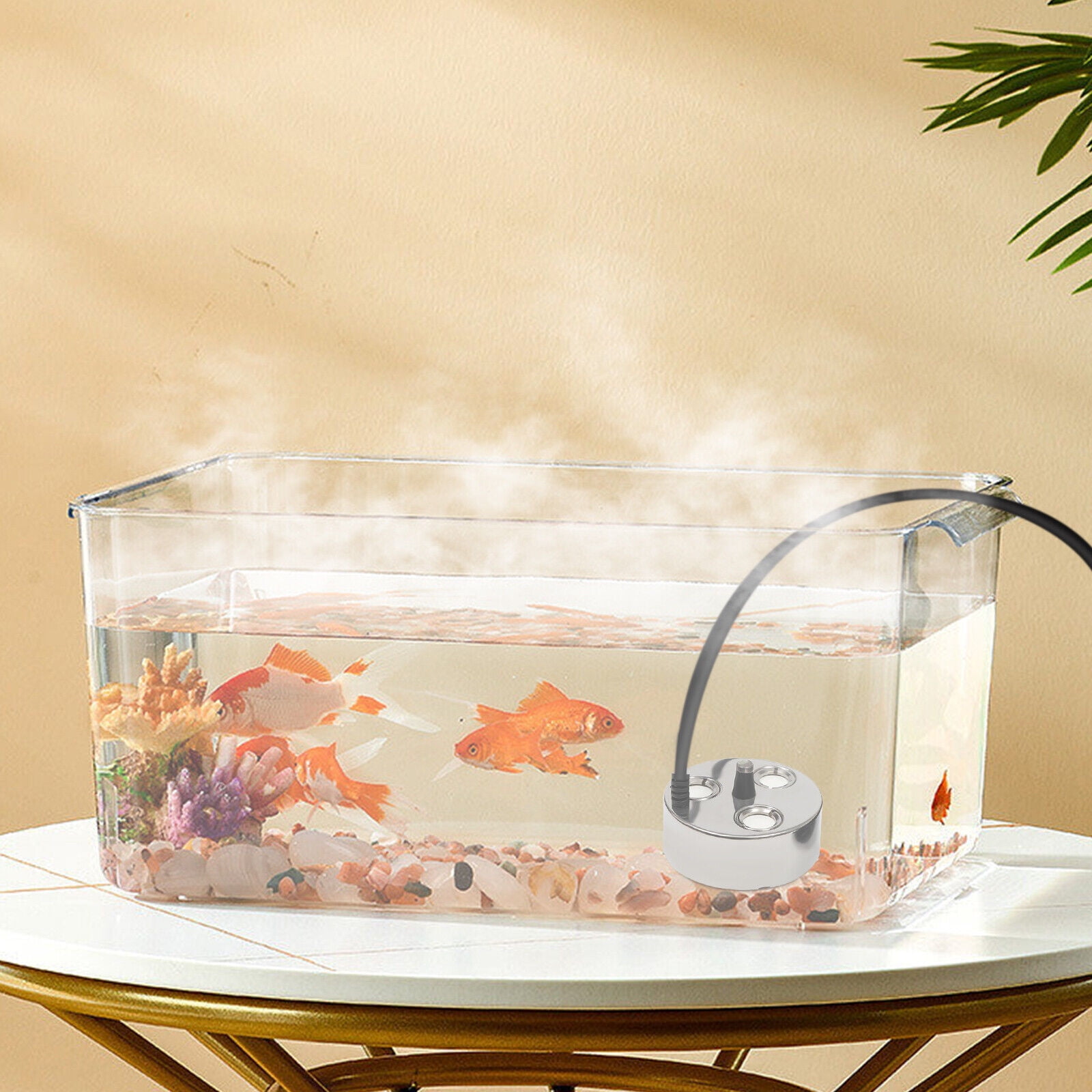 Miumaeov 3-Head Ultrasonic Mist Maker Fogger AC 36V 60W Air Humidifier Hydroponics Water Fountain Pond Fog Machine 900ml/h