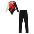 thumbnail image 3 of TiaoBug Gymnastics Leotards for Girls Dance Tumbling Outfit Athletic Dancewear Unitard Tracksuit Red 14, 3 of 5