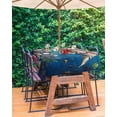 thumbnail image 3 of nqOlkjepod Summer Turtle Outdoor Tablecloth with Umbrella Hole & Zipper, Ocean Coral Underwater Sea Fish Animal Rectangle Table Cover 60x120 Inch, Dining Waterproof Table Cloth Protector for Patio, 3 of 7
