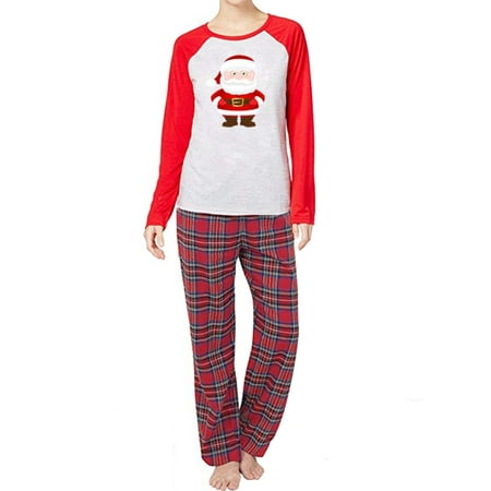 

Sunisery Xmas Family Matching Christmas Pajamas Sets 2PCS Sleepwear Loungewear Homewear Nightwear Mom L