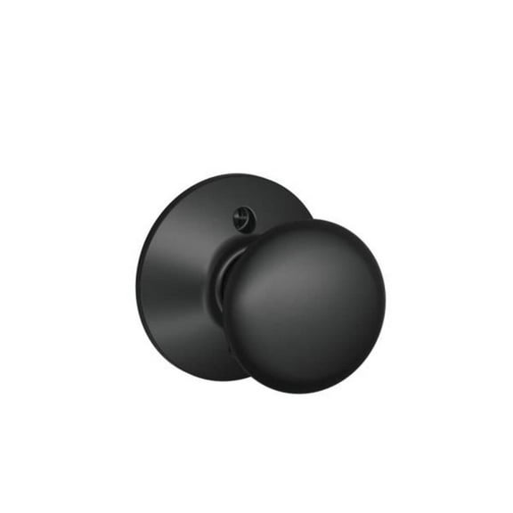 Plymouth Matte Black Dummy Door Knob