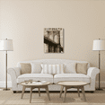 thumbnail image 3 of Global Gallery's 'Vintage New York Brooklyn Bridge' By Michael Mullan Stretched Canvas Wall Art, 3 of 4