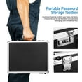 thumbnail image 3 of Shisuyan Tool Case Password Tool Box Aluminum Alloy Carrying Case With Sponge Interior, 3 of 8