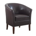 thumbnail image 3 of Linon Noelie Club Chair, Blackberry Faux Leather Fabric, 3 of 9