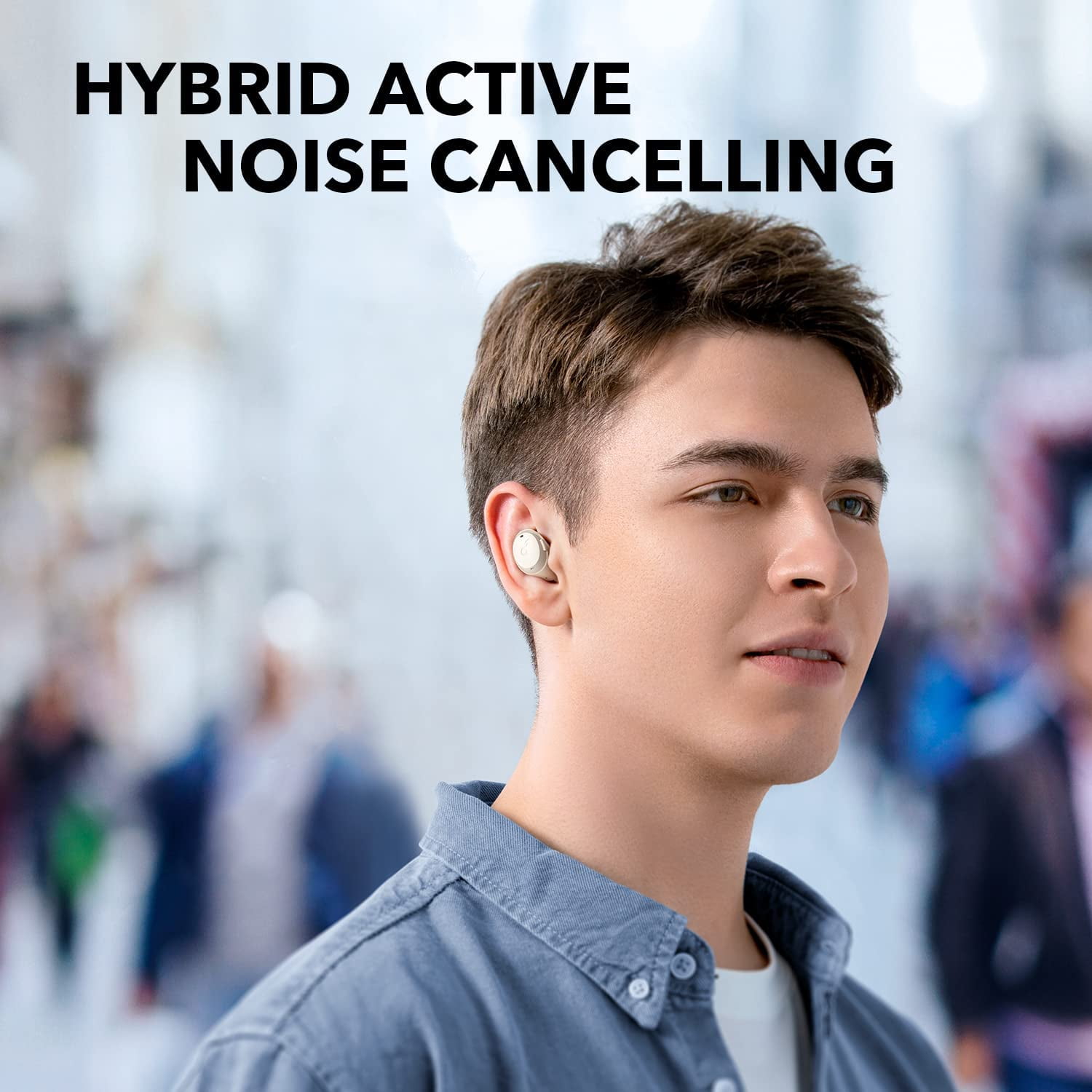 Soundcore by Anker Life A3i Active Noise Cancellation Wireless In Ear Earbuds, White