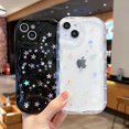 thumbnail image 4 of Star Phone Case Y2K Star Cute Aesthetic Design Women Girls Glitter Bling Star Protective Phone Cover(whitestar, 12promax), 4 of 18