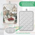 thumbnail image 3 of 2 Pack Pot Holders for Kitchen Heat Resistant Hot Pads Sets for Cooking Baking Farm Snow Scene, 3 of 7