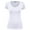 WHITE, variant on FashionMille Women's Slim FIt Basic V Neck Fitted Short Sleeve T-Shirt