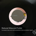 thumbnail image 4 of Fluance HiFi Vinyl Record Weight Stabilizer High Mass 760 gram Steel LP Disc Turntable Accessory with Protective Velvet Pad for Vibration Damping (RW02), 4 of 6