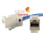 [MDTEK] Back Insert Module Cat6 Cat5A RJ45 Keystone Jack Insert, Cat 6 UTP Ethernet Keystone Connector Best for Patch