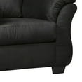 thumbnail image 2 of Benjara BM209684 Fabric Upholstered Chair with Pillow Top Flared Armrests, Black, 2 of 3