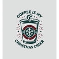 thumbnail image 2 of Coffee Is My Christmas Cheer Women's Vivid White Crew Neck Short Sleeve Crop Tee-XXL, 2 of 3