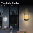 thumbnail image 2 of Techko Solar Wall Light - Amber or White Light, 2 of 10