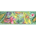thumbnail image 2 of Concord Wallcoverings Colorful Wallpaper Border Featuring Watercolor Rainbow Rainforest Frogs, Great for Kids Bedroom or Daycare Playroom, 9 Inches by 15 Feet KZ4370B, 2 of 4