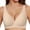 Z4-Beige, variant on Wireless Bra for Women Deep V Petal Wavy Comfort Wirefree T-Shirt Bra Full Coverage Support Seamless Everyday Bralettes