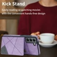 thumbnail image 2 of SaniMore for Samsung Galaxy S22 6.1" PU Leather Case RFID Blocking, Back Magnetic Button Flip Wallet Cover Built-in Card Slot & Multi-Angle Kickstand Ultra-Thin Full Body Protective Shell, Purple, 2 of 6