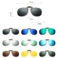 thumbnail image 2 of TOP-MAX Polarized Clip on Glasses, Clip-On Sunglasses Polarized Lenses UV 400 Protection Eyewear for Women Men, (1pcs, Light Green), 2 of 4