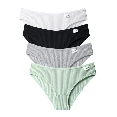 

Attraco Women s Thongs Sexy Underwear Lace Tangas Cheeky Panties T-Back Pack of 4 S-XL