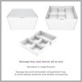 thumbnail image 4 of Conair LED Lighted Makeup Mirror with Storage, 1X Magnification, Hidden Storage Box and Tray Included BETP3ST, 4 of 6