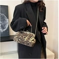 thumbnail image 4 of Leopard Evening Clutch Purse with Chain Cheetah Print Kiss Lock Evening Handbag and Purse Party Prom Evening Tote Bags, 4 of 6