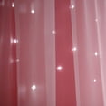 thumbnail image 6 of Vikakiooze Starry Sky Sheer Curtain Tulle Window Treatment Voile Drape Valance Double-deck, 6 of 6