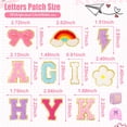 thumbnail image 3 of Parches de chenilla FOGWOWO Preppy Style, 72 unidades, para ropa de bricolaje, 3 of 6