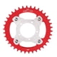 thumbnail image 1 of Plato y adaptador de bicicleta eléctrica 104BCD, corte CNC de aleación de aluminio 38T para Motor de accionamiento Central Bafang BBS01 rojo, 1 of 10