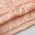 thumbnail image 5 of WIBACKER 1-6T Girls Long Sleeve Botton Down Cardigan Sweater Toddler Kids Cotton Crochet Knit Tops, 5 of 10