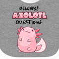 thumbnail image 4 of Inktastic Always Axolotl Questions Cute Curious Axolotl Boys or Girls Baby Bib, 4 of 4