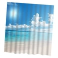 thumbnail image 3 of Cortina de impermeable de 180 x 180 cm, panel transparente, decoración de baño con 19 Sunnimix Cortina de la ducha del cuarto de baño, 3 of 6
