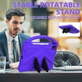 thumbnail image 6 of Kids Case for iPad Air 11 Inch 2024 / iPad Pro 11 Inch 5th Generation 2024 with Kickstand/Handle Stand Lightweight Soft EVA Foam Shockproof Silicone Cover Boy Girl, Purple, 6 of 7