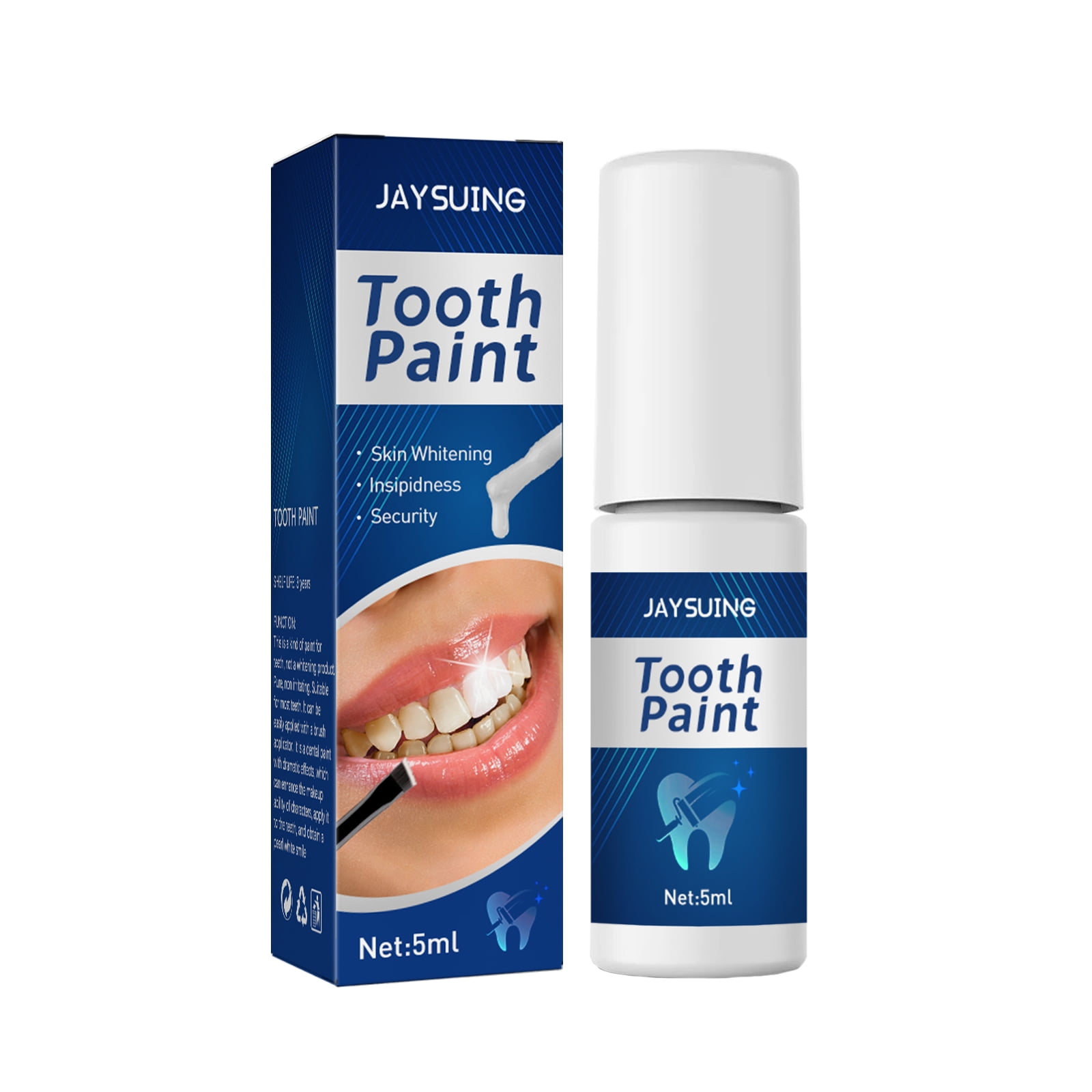 5ml Tooth Paint, Tooth Polish Uptight White, Instant Whitening Paint for Teeth