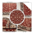 thumbnail image 4 of Alfa Rich 5x7 Area Rugs, Ultra-Thin, Oriental, Blue and Red Rug, Non-Slip, Machine Washable, Easy Clean, Pet Friendly Rugs, 4 of 6