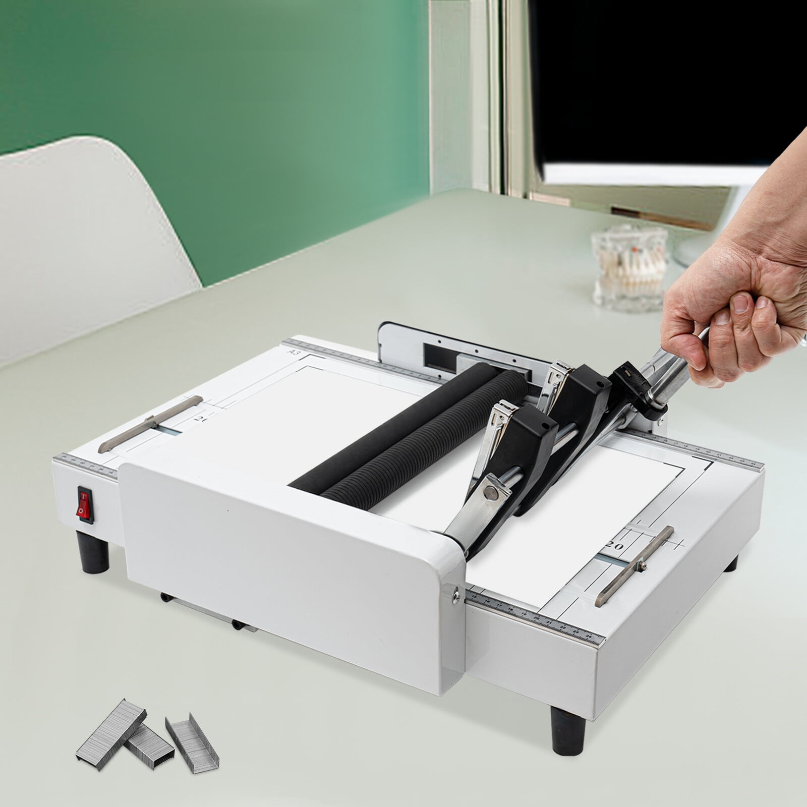 A3 Booklet Maker, Paper Folding Machine, Binding& Folding Machine, Binding & Folding Speed: About 200-300Books/h