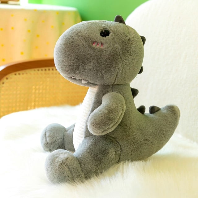 25/30/40/50cm Cute / Soft / Cartoon / Dinosaur Plush Toy / Colorful Candy Color Dinosaur Doll / Children's Birthday Giftgrey50cm Deng Xun unisex