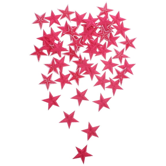 50 Pcs Patches for Jeans Embroidered Clothes Iron Star Applique Iron-on Backpack