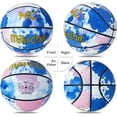 thumbnail image 2 of Tie Dye Street Basketball - Unique Indoor Outdoor Basketball in Composite PU Leather - Official Size 7 (29.5”) with Pump for Mens and Womens, 2 of 7